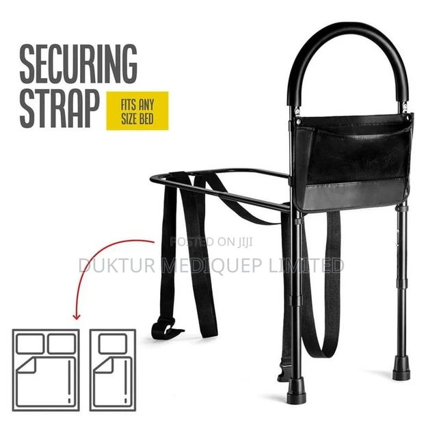 Bed Assist Rail Adjustable Heights With Storage Pocket - thumbnail 4