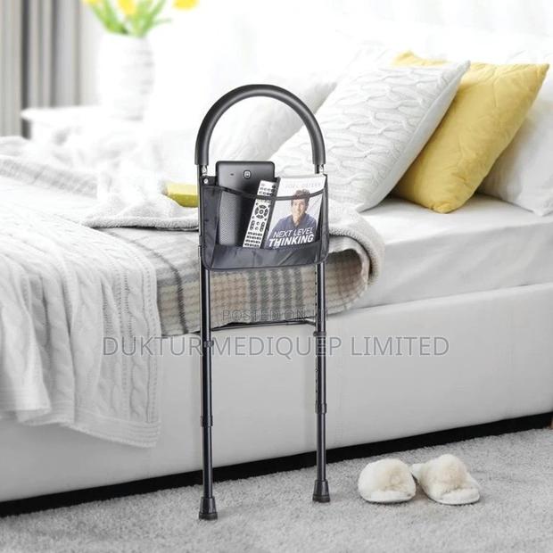 Bed Assist Rail Adjustable Heights With Storage Pocket - thumbnail 6