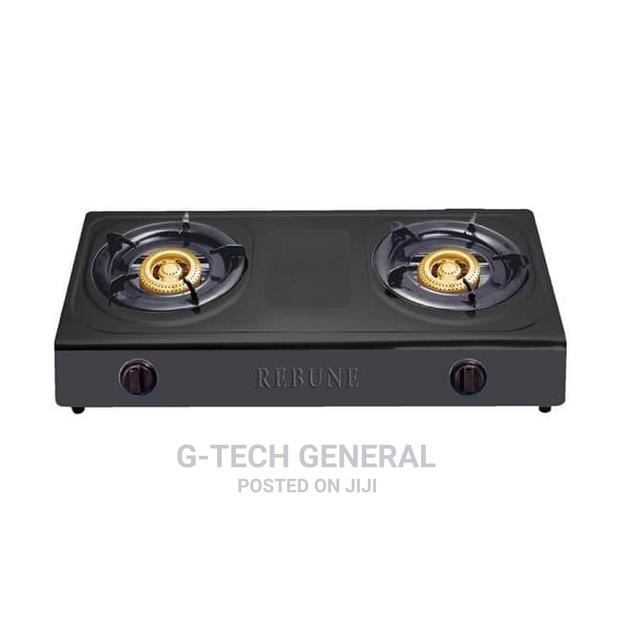 Rebune Black 2 Burner Gas Stove - main view