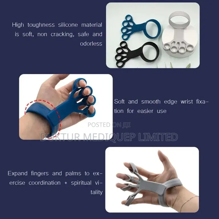 Silicone Hand Grip Arthritis Wrist Stretch Finger Trainer
