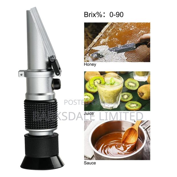 Brix Refractometer 0~90% Meter Atc Honey Sugar Molasses Juic