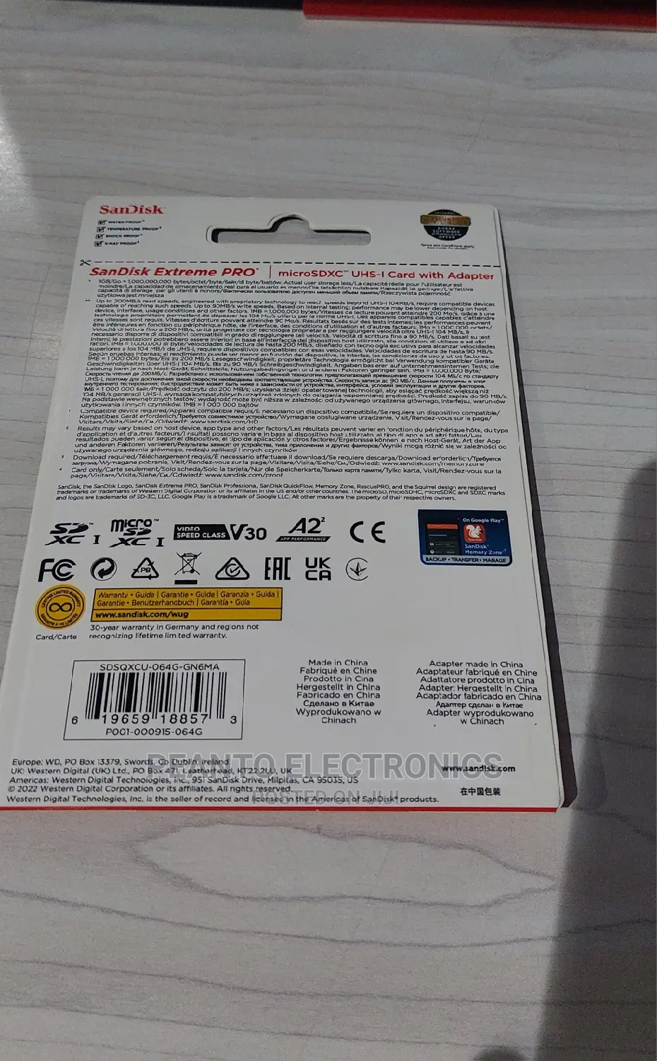 Sandisk 64gb Extreme Pro Micro Sd Card