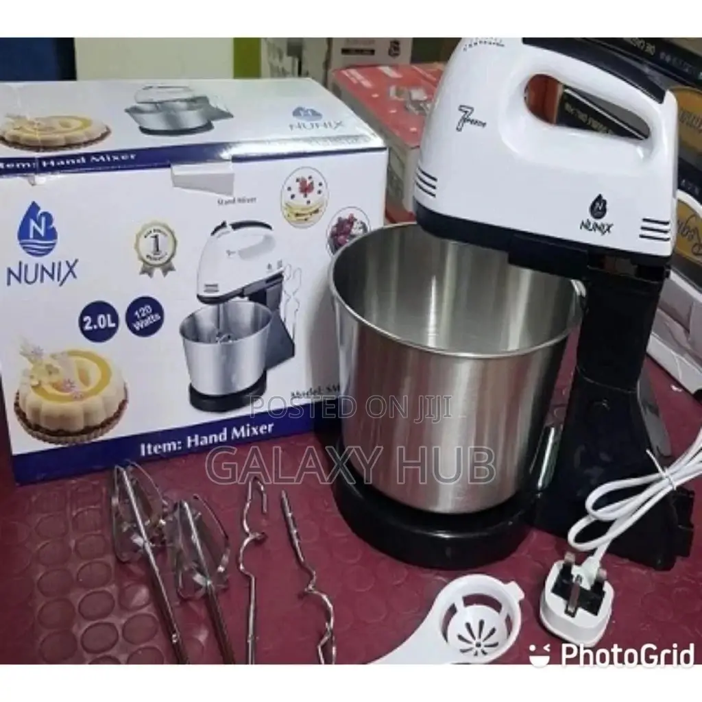 Nunix Electric Hand Mixer With a Bowl