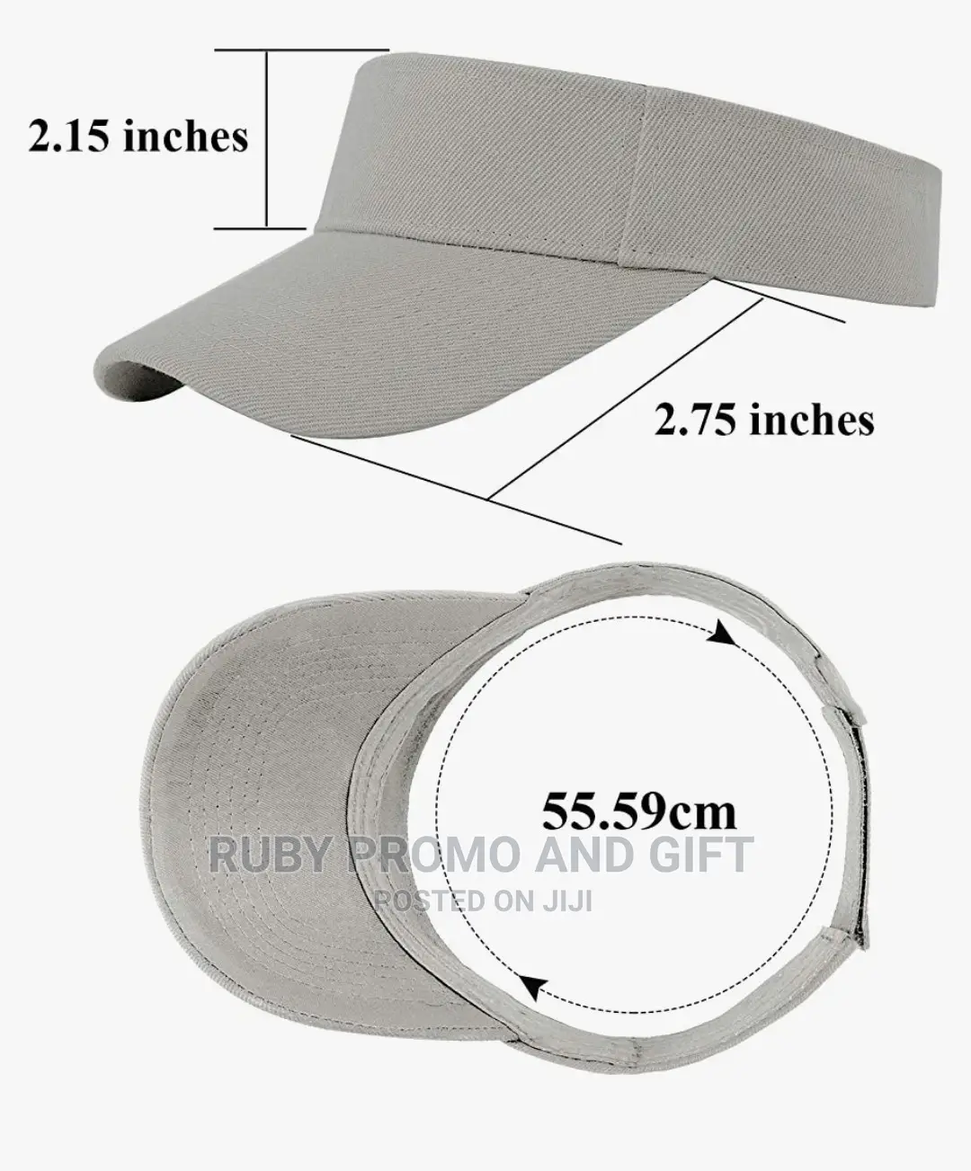Grey Visor Caps