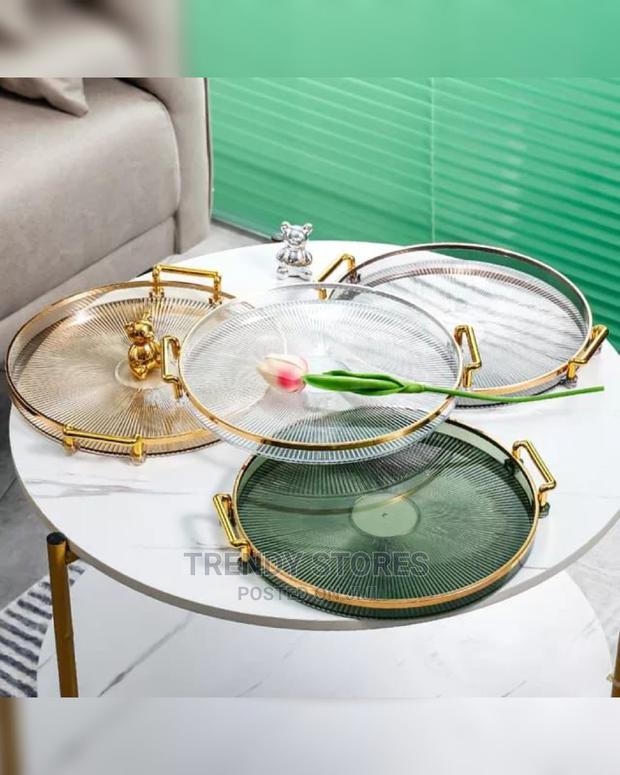 Round Acrylic Storage Tray