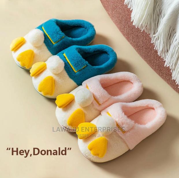 Donald Inspired Fluffy Warm Home Shoes Slippers - main view