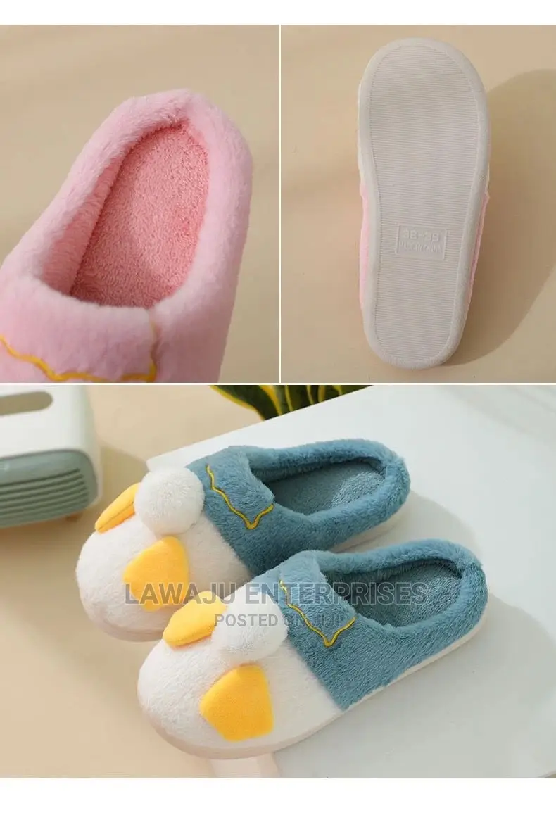 Donald Inspired Fluffy Warm Home Shoes Slippers