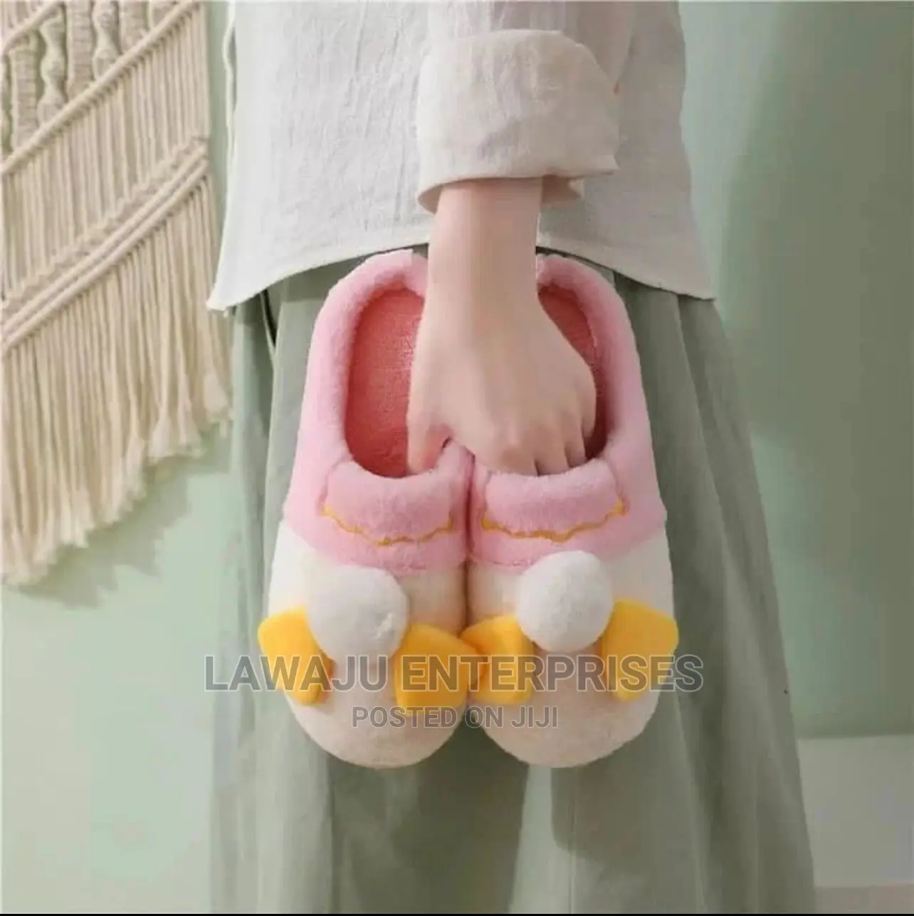Donald Inspired Fluffy Warm Home Shoes Slippers