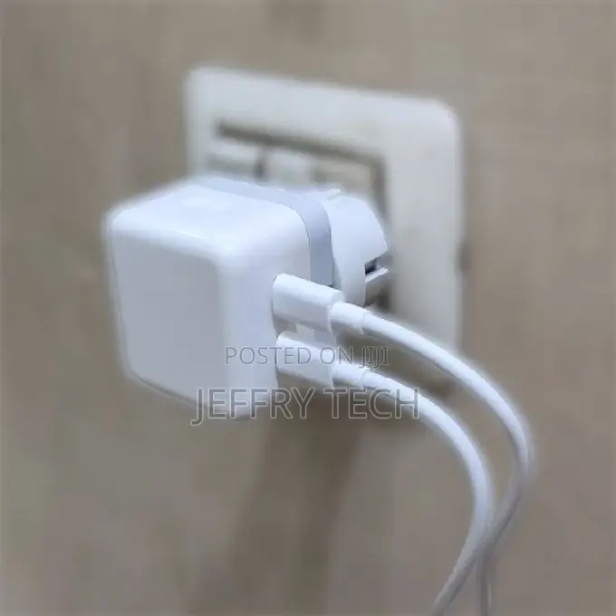 Triple iPhone Charger Head - 35W - Dual Ports (Type C) - Whi