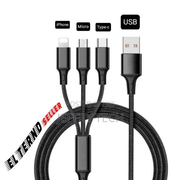Charging Cable 3 in 1 From USB to (Type-C, Micro, iPhone) - - main view