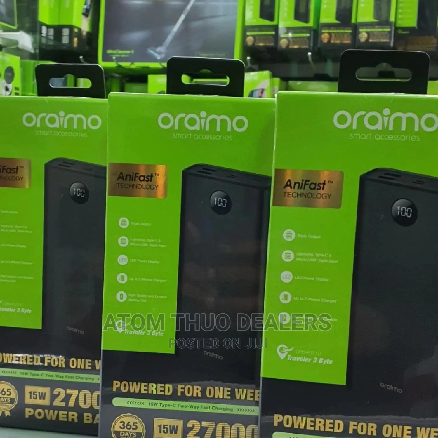 Oraimo Traveler 3 Byte P271D 15W 27000mah Power Bank