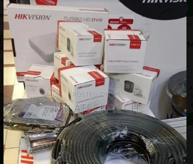 4 CCTV Camera Hikvision Camera 4 Set Cameras