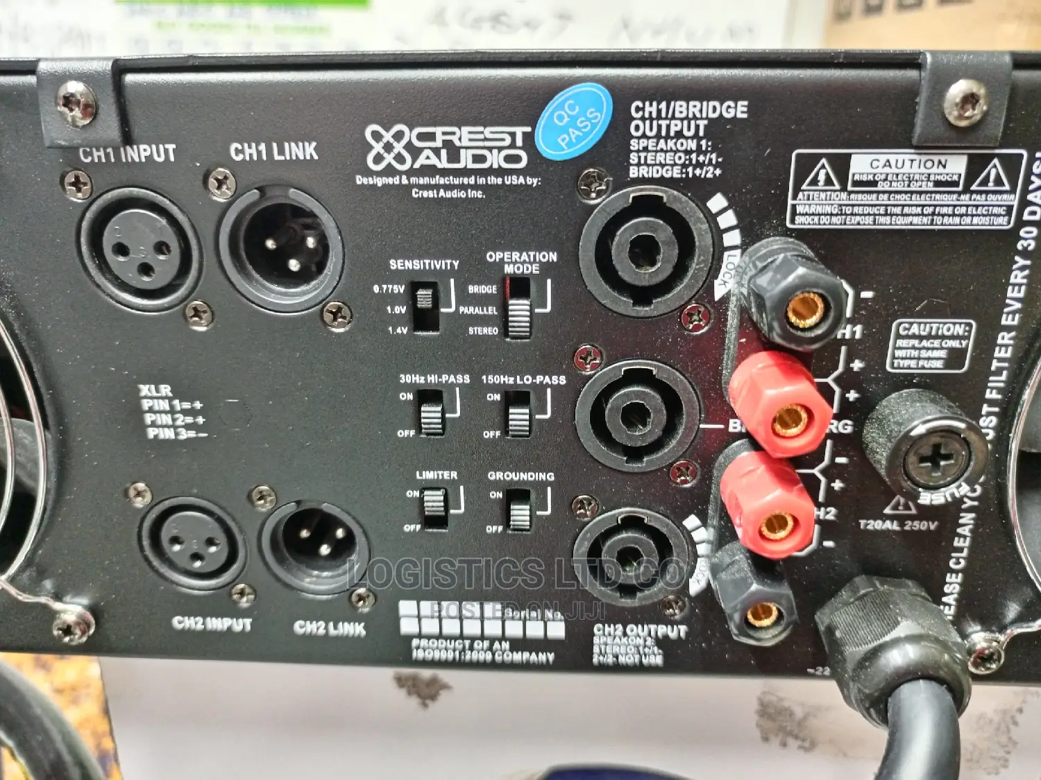Original Crest Audio Ca20 Power Amplifier