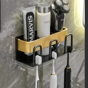 Punch Free Wall Mounted Toothbrush Holder
