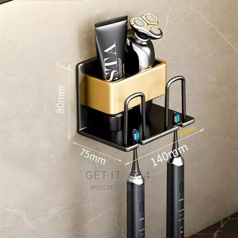 Punch Free Wall Mounted Toothbrush Holder