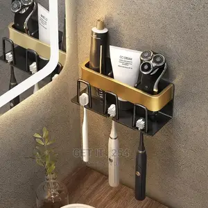 Punch Free Wall Mounted Toothbrush Holder