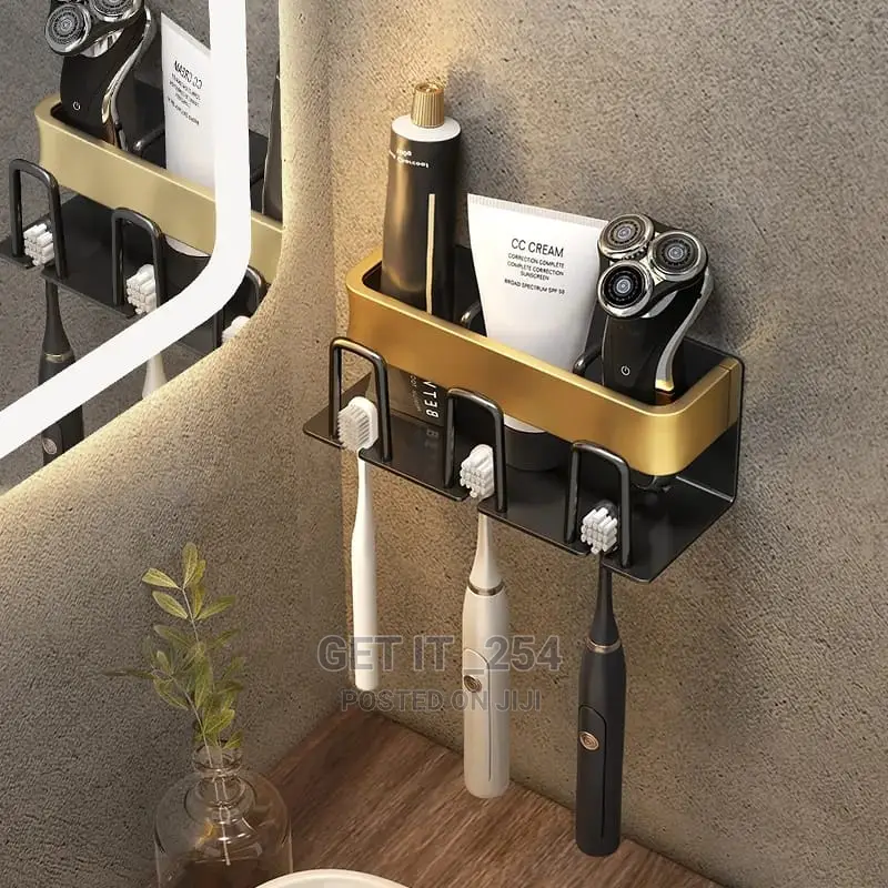 Punch Free Wall Mounted Toothbrush Holder