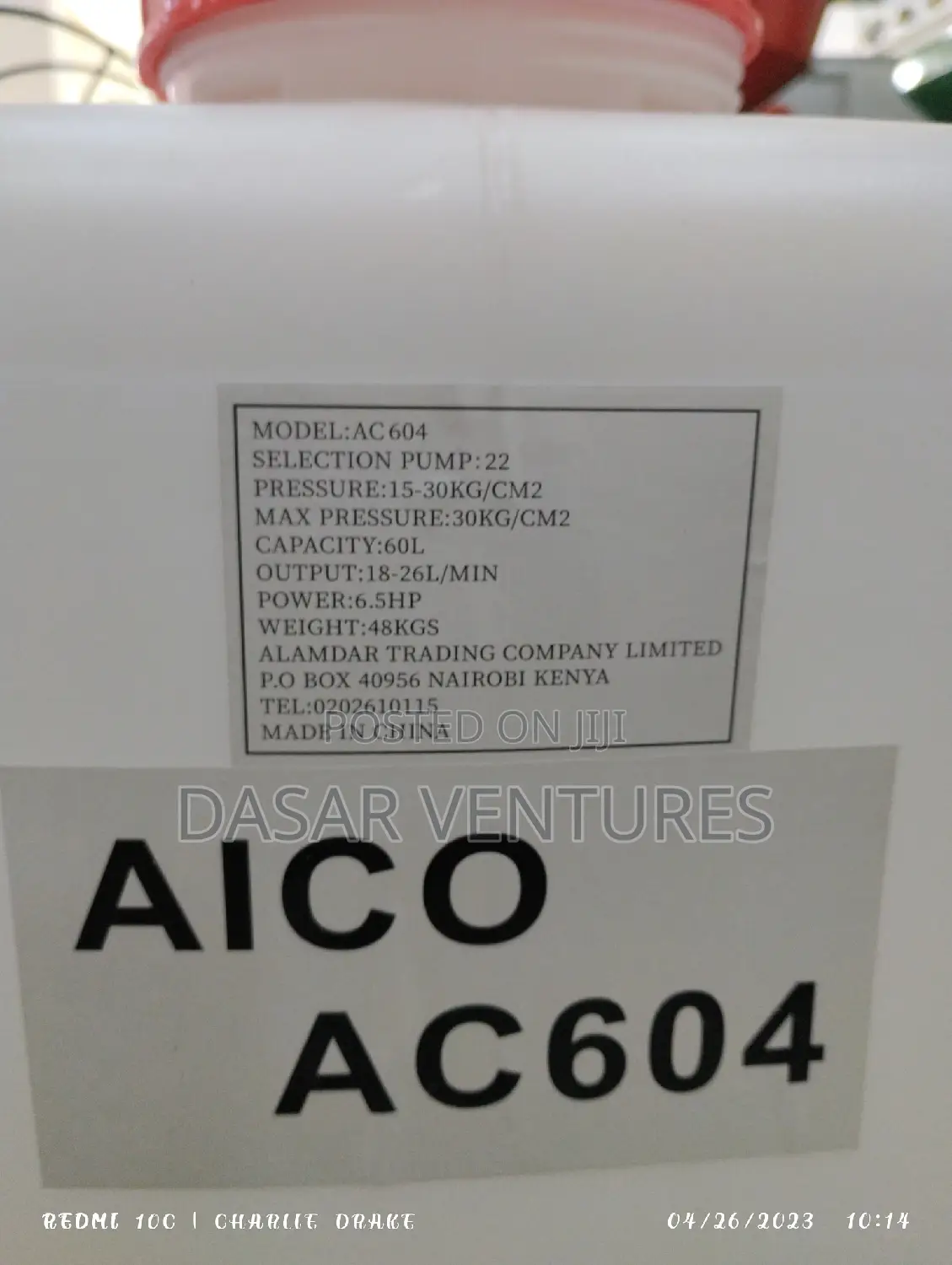 Aico Boom Sprayer 60l