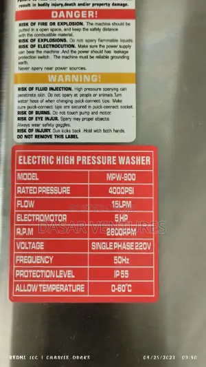 Milano 4000spi Pressure Washer