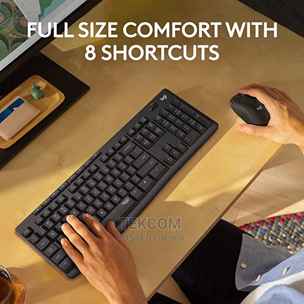 Logitech Mk295 Wireless Mouse Keyboard Combo With Silentto - thumbnail 3