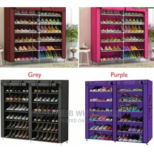 36pairs Double Shoes Rack