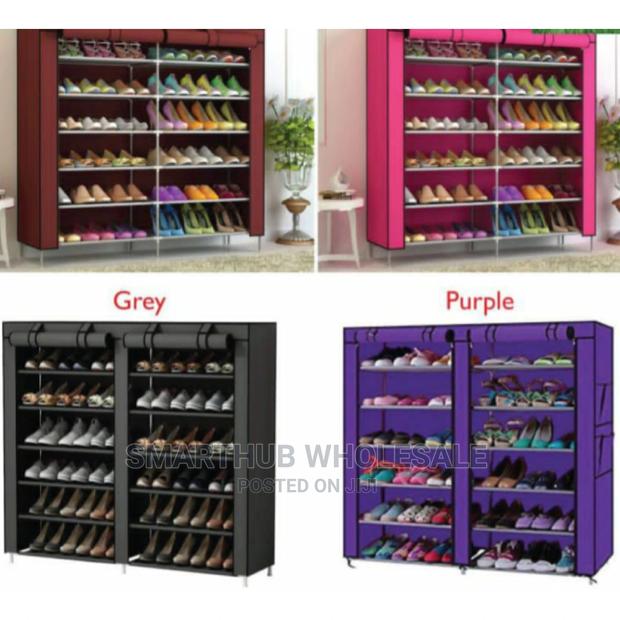 36pairs Double Shoes Rack