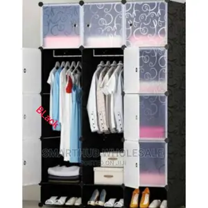Plastic Wardrobe Black