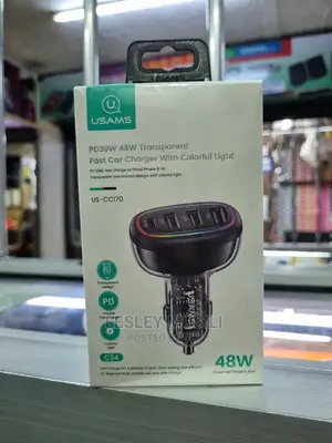 Usams Us-Cc170 C34 Pd30w 48W 4-Port Car Fast Charger
