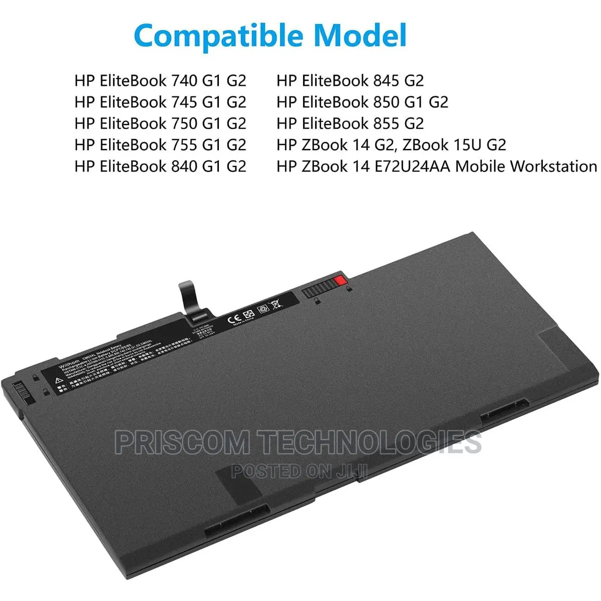 HP Elitebook 850 Battery - With Warranty
