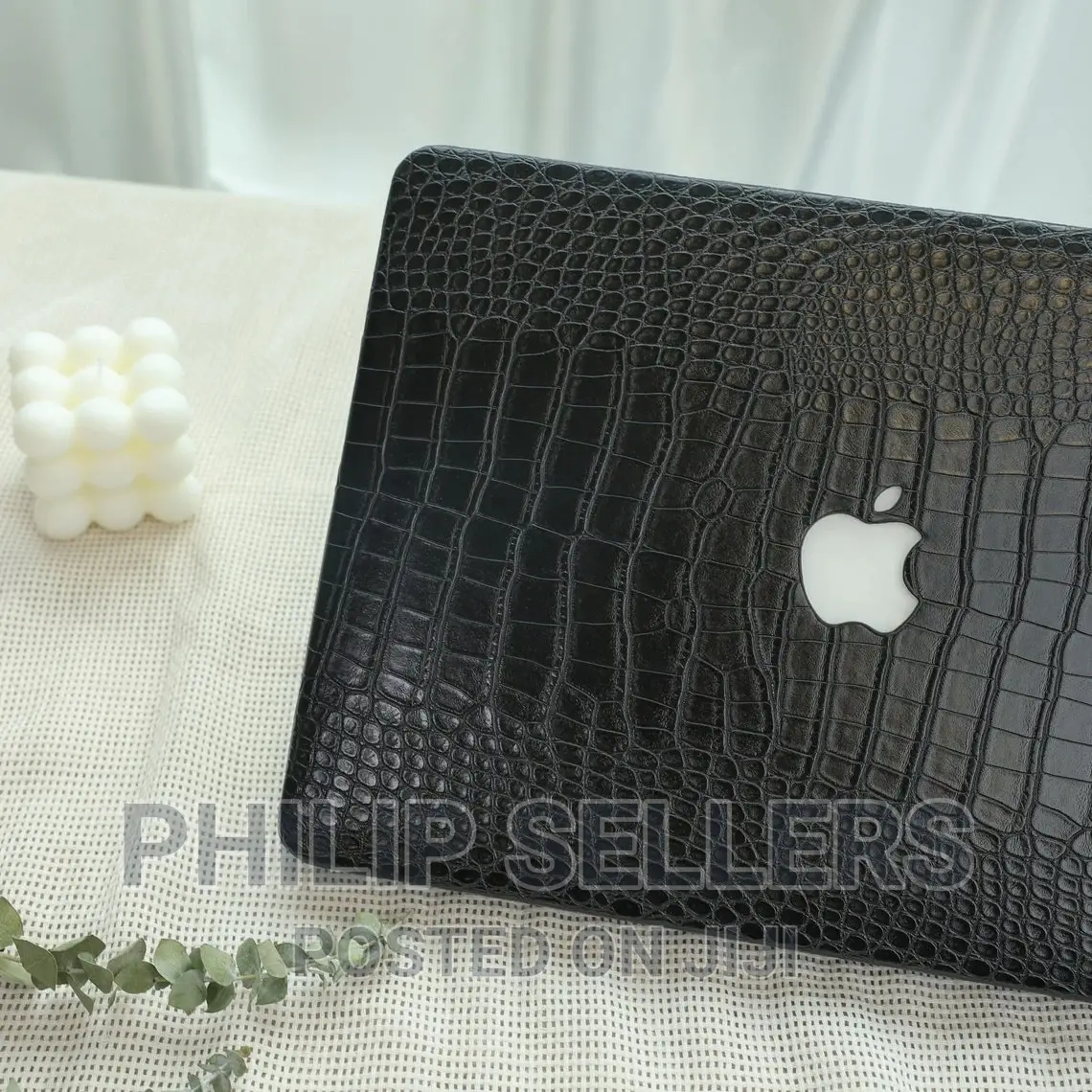 Classic Black Crocodile Print Macbook Hard Case for Pro 14 1