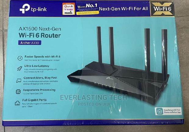 Tp-Link Ax1500 Wi-Fi 6 Router - Tl-Archer Ax10