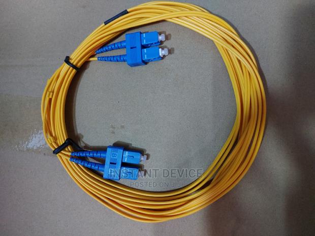 Single Mode SC to SC Optical Fiber Patch Cord 5 Meters