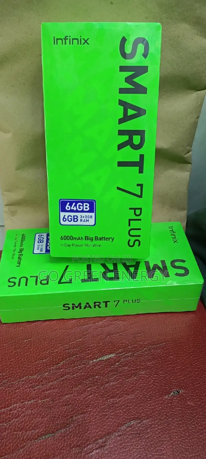 New Infinix Smart 7 Plus 64 GB Black