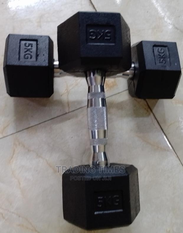 5 Kg Hexagonal Dumbells( Pair)