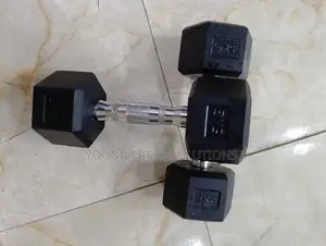 Rubber Coated Hexagonal Dumbells 5 Kg