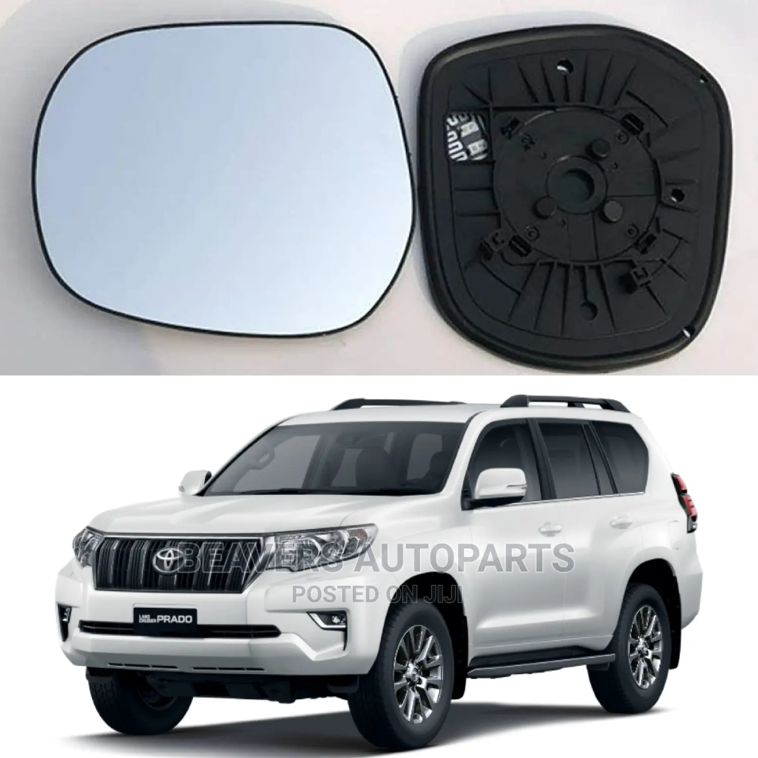 Prado 150 Side Mirror Glass