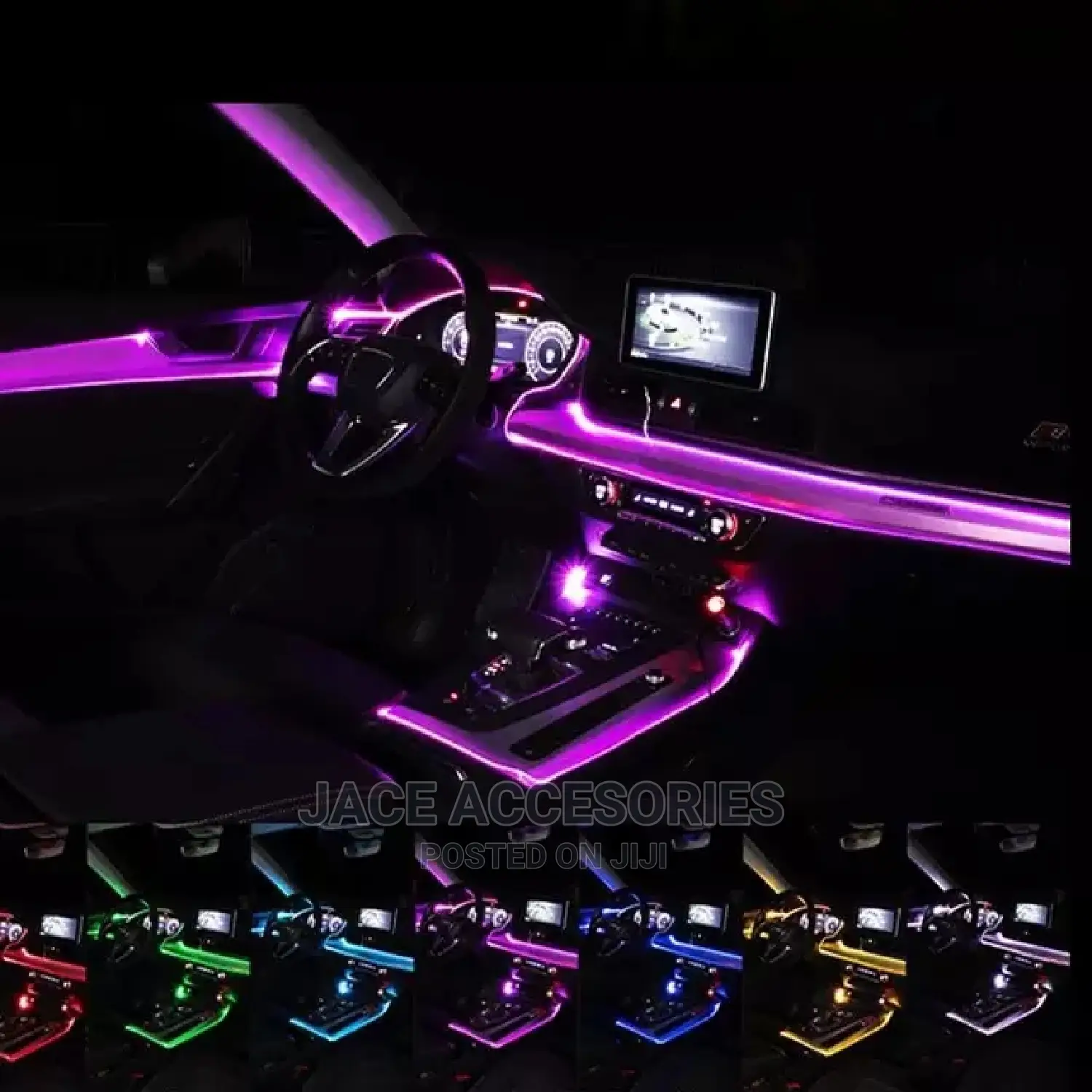 Fancy Car Ambience Interior Lights 6 Way