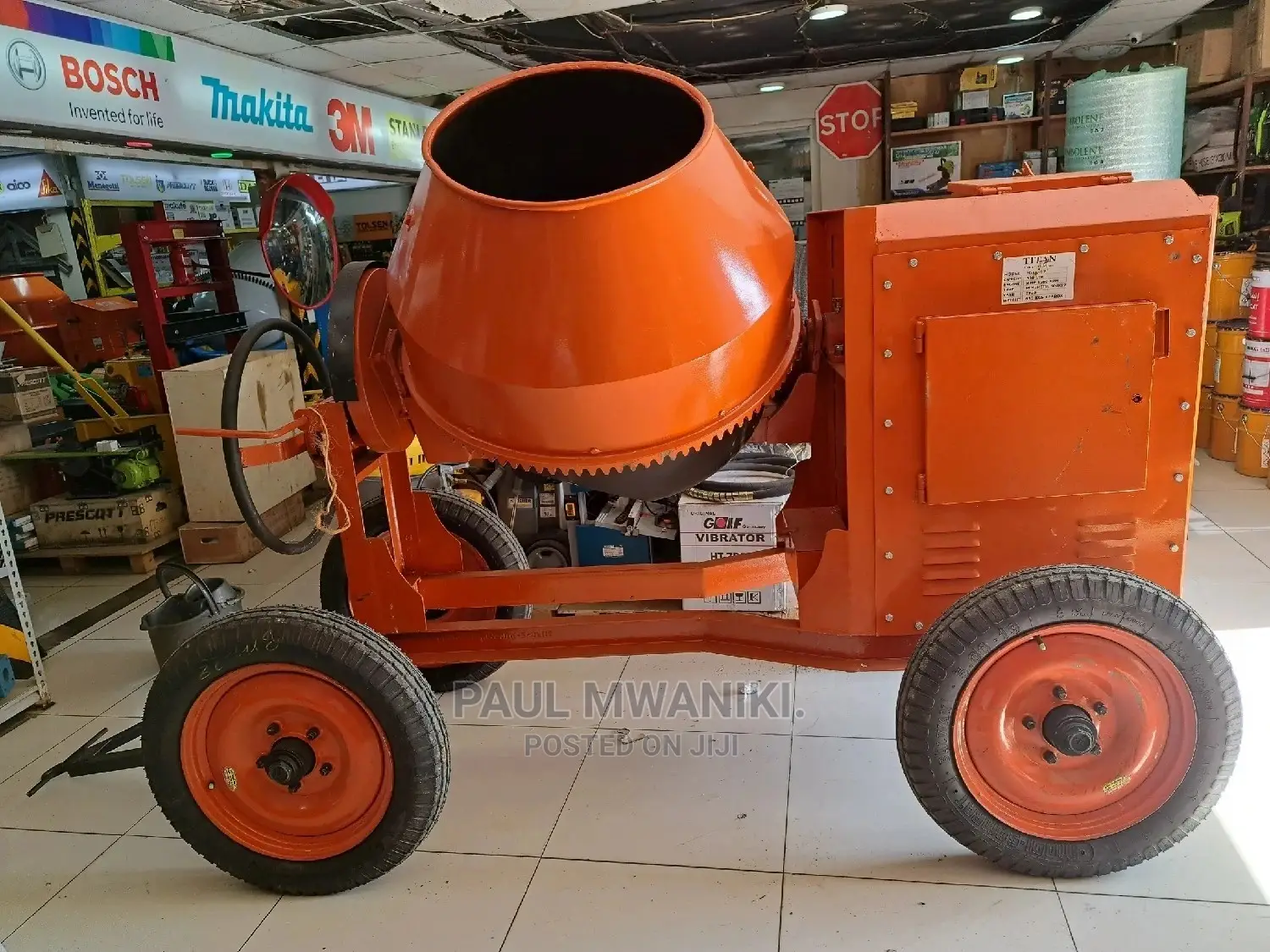 Concrete Mixer 500l- 8hp, 1500 Rpm Engine.