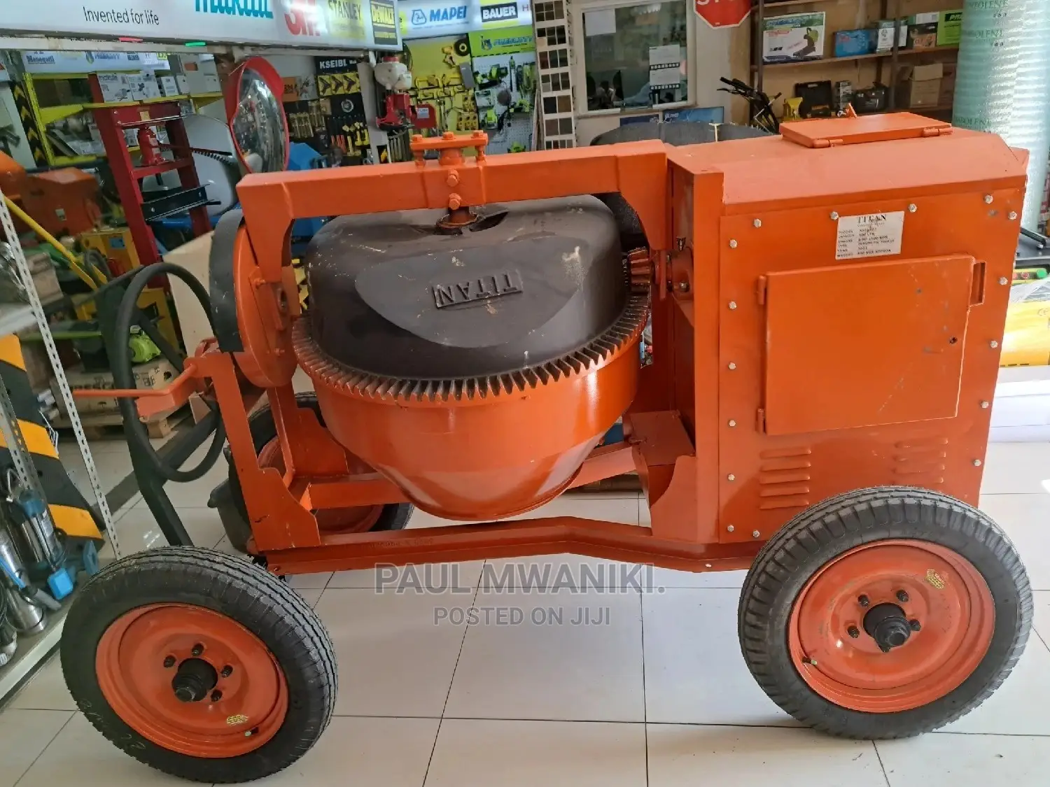 Concrete Mixer 500l- 8hp, 1500 Rpm Engine.