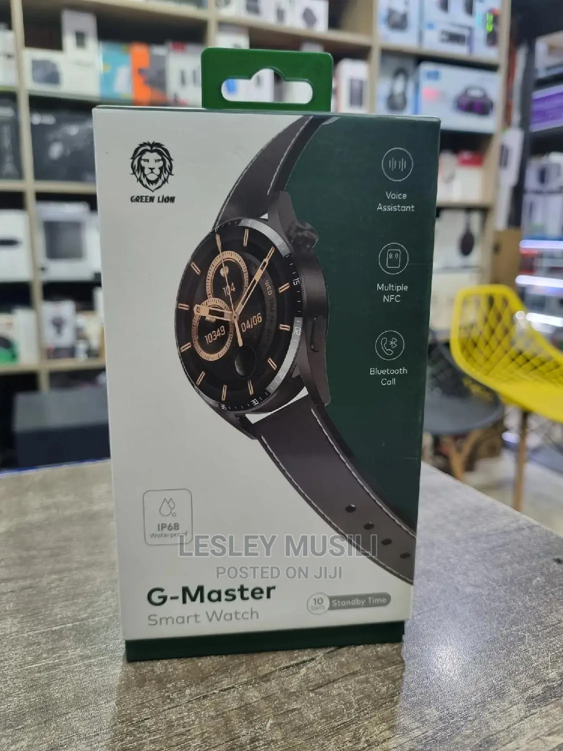 Green G- Master Smart Watch Black