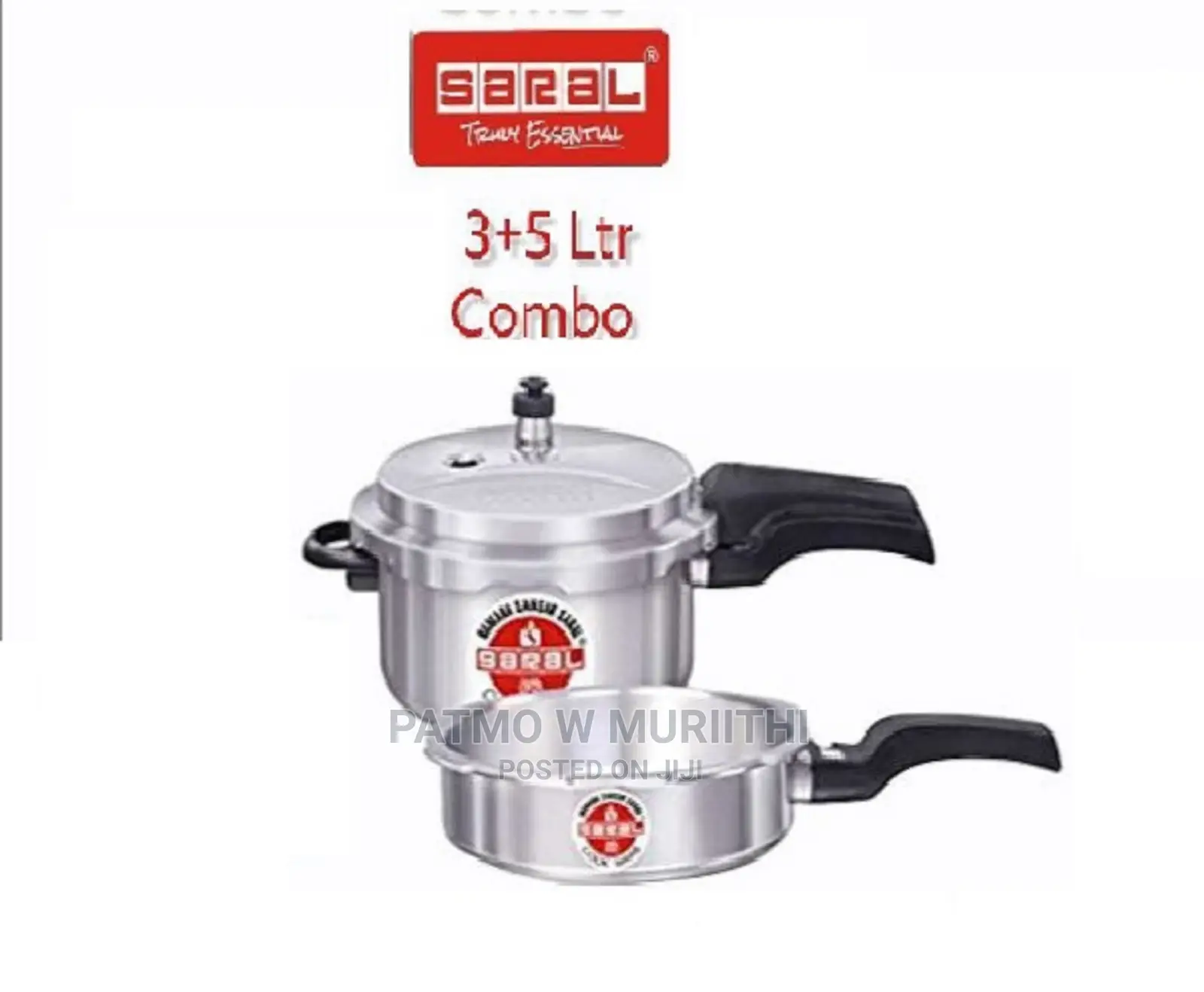Aluminum Pressure Cookers Combo 3+5 LTRS