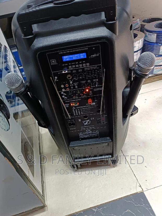 Portable Speaker 15 Inch With 2 Wireless Microphone - main view