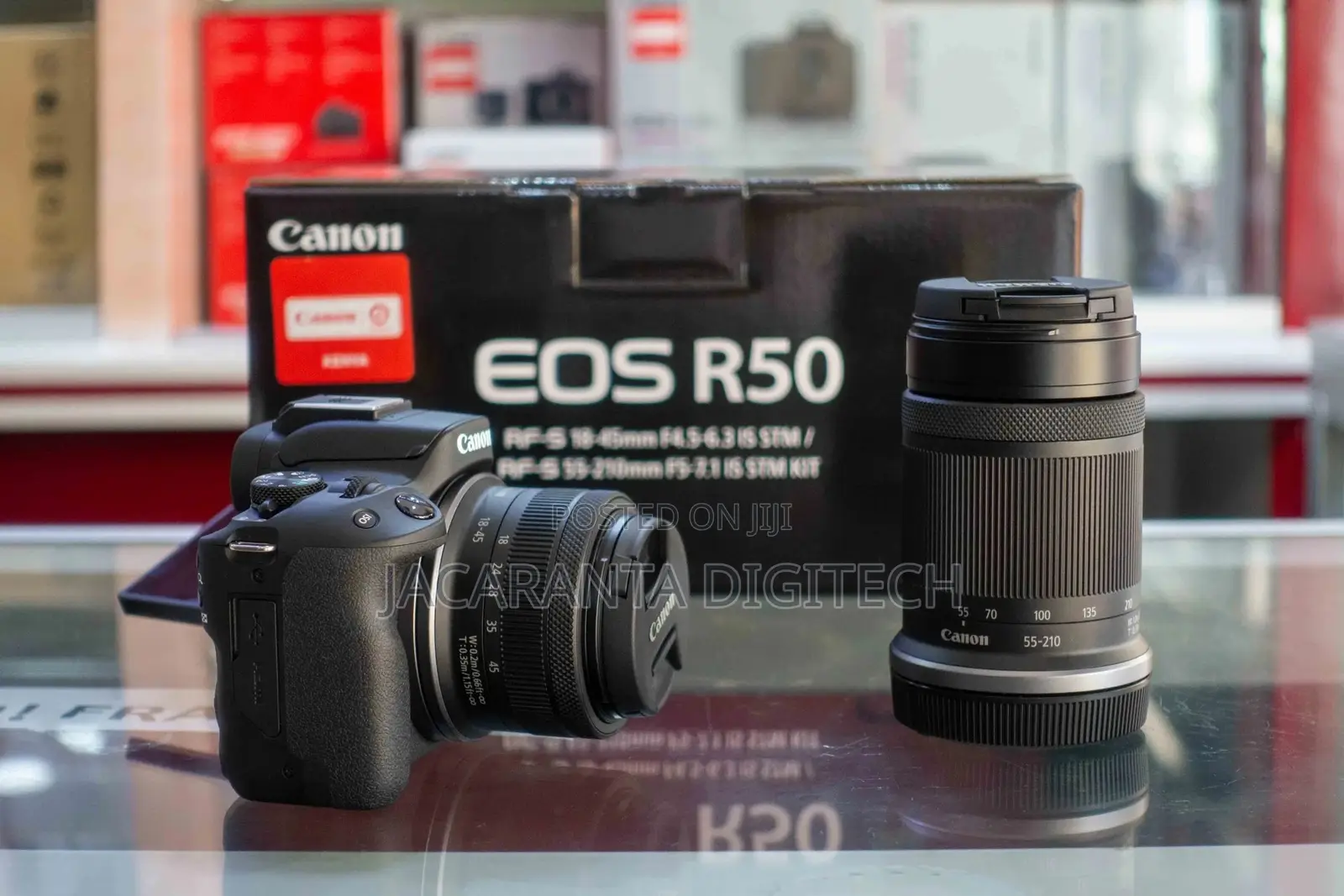Canon Eos R50 With 18-45mm and 55-210mm Lenses