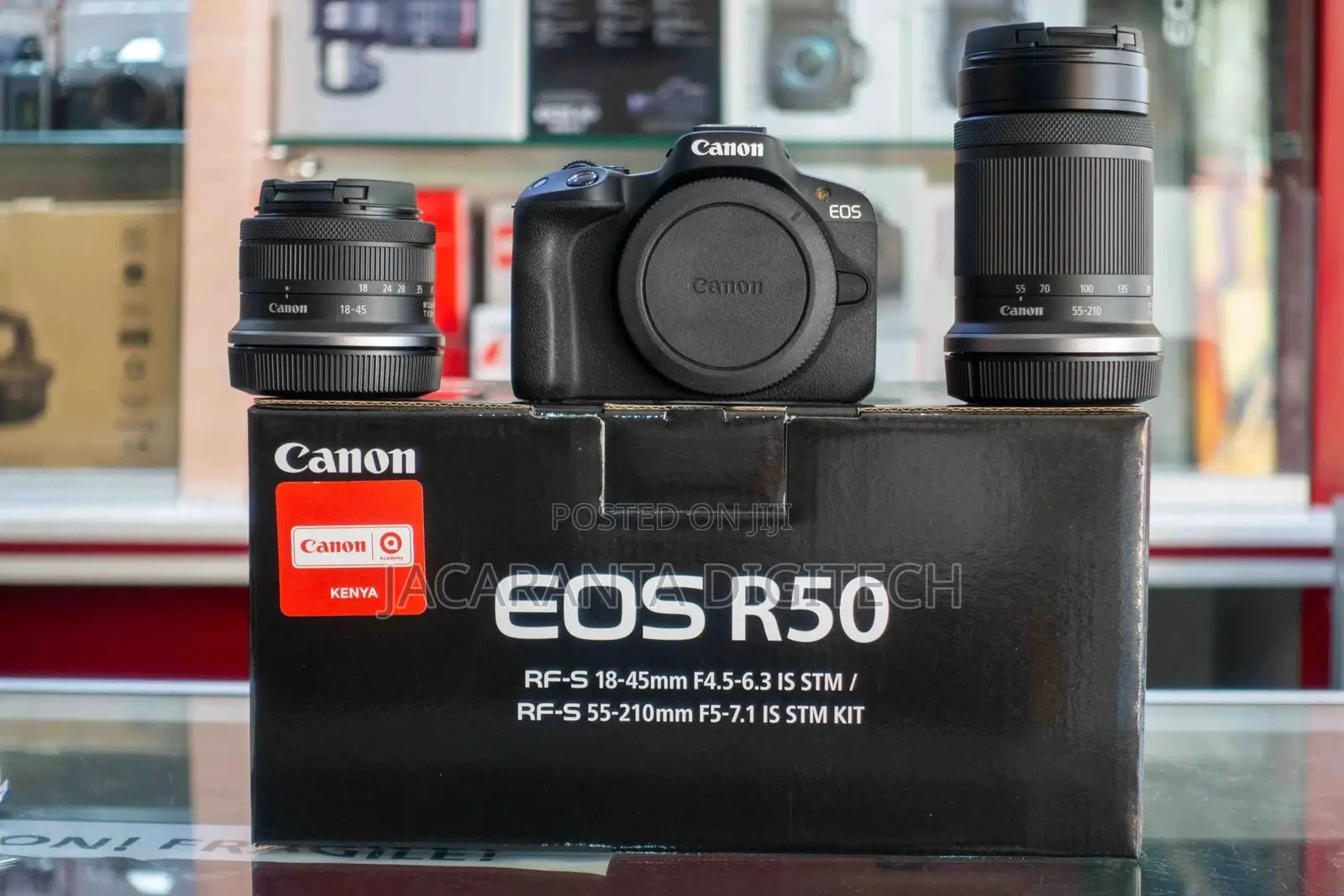 Canon Eos R50 With 18-45mm and 55-210mm Lenses