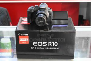 Canon Eos R10 Mirrorless Camera and 18-45mm Lens - main view