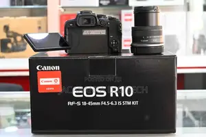 Canon Eos R10 Mirrorless Camera With 18-45mm Lens