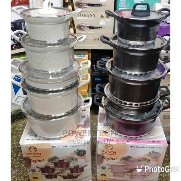 10 Pieces Pure Granite Cookware Set.