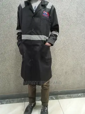 Black Reflective Twill Dustcoats
