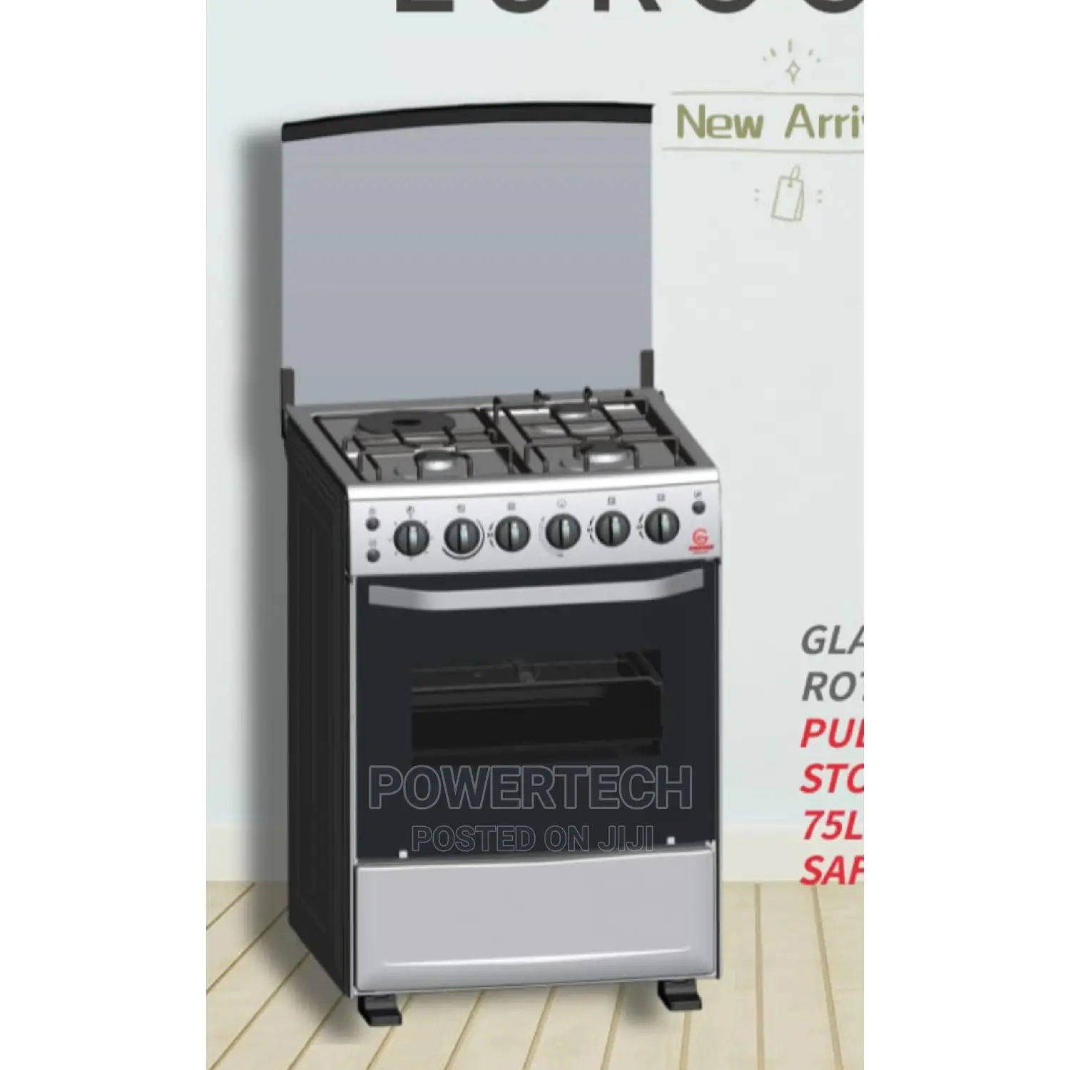 Eurochef 60 by 65 3gas +1 Electric Oven