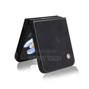 Samsung Galaxy Z Flip 4 3 5gleather Shockproof Flip Back Cas